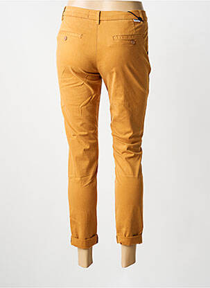 Pantalon 7/8 talie cu cleme mărime normală galben REIKO femeie