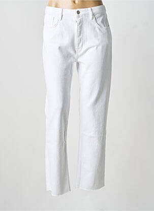 Blugi cu croială dreaptă alb REIKO femeie