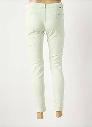 Pantalon 7/8 talie cu cleme mărime normală verde REIKO femeie