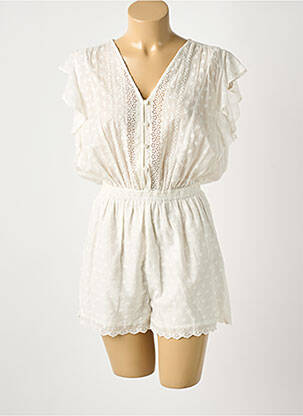 Salopetă scurtă bej DES PETITS HAUTS femeie