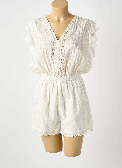 Salopetă scurtă bej DES PETITS HAUTS femeie