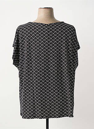 Tricou imprimeu fantezie mâneci scurte negru SHEEGO femeie