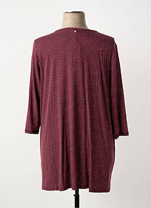Top guler rotund mâneci 3/4 violet SHEEGO femeie