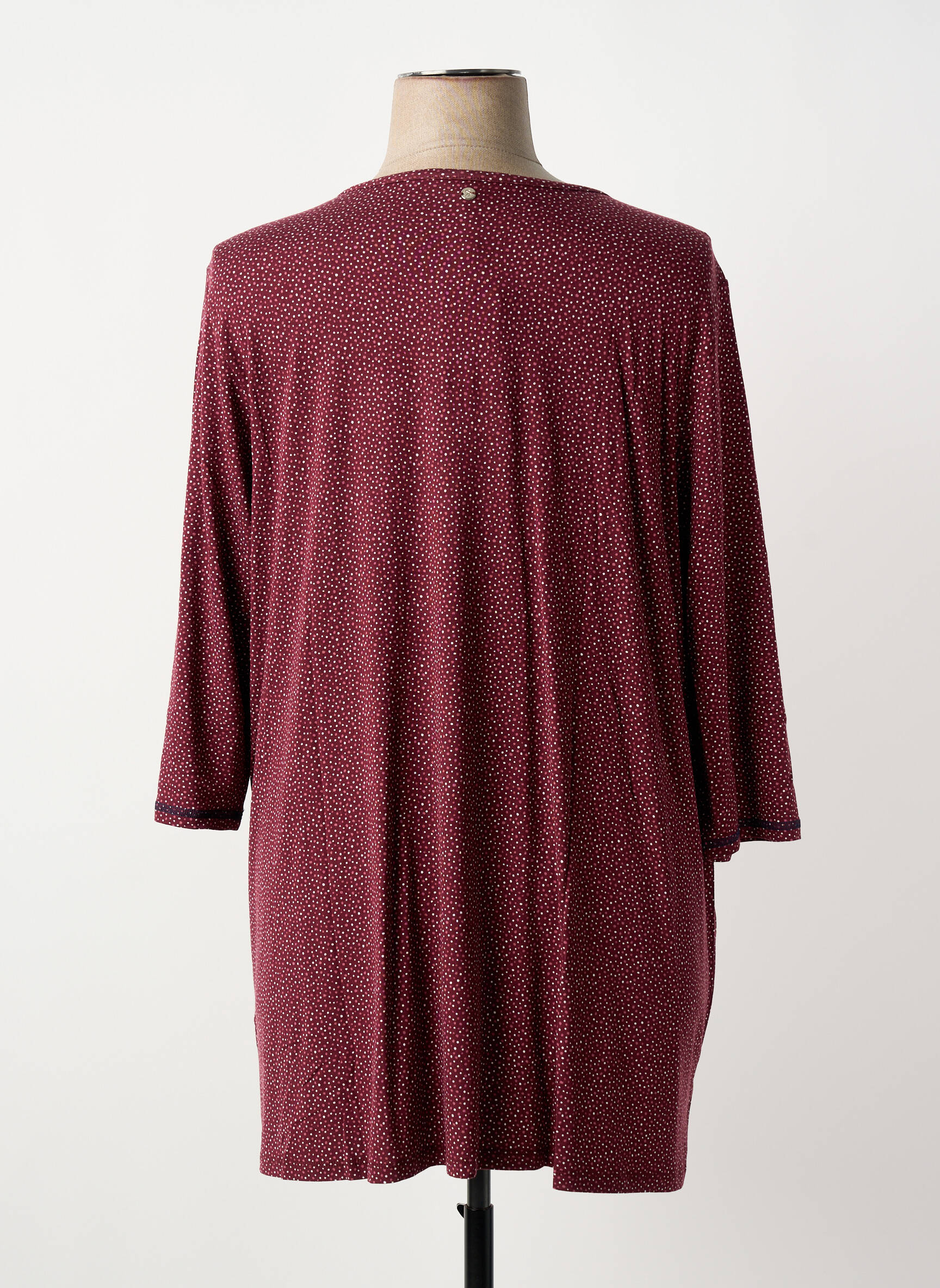 Top guler rotund mâneci 3/4 violet SHEEGO femeie