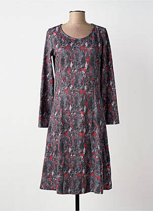 Rochie midi mâneci lungi mâneci lungi gri DAMART femeie