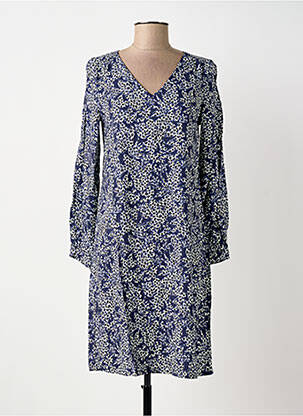 Rochie midi mâneci lungi mâneci lungi albastru LE PETIT BAIGNEUR femeie