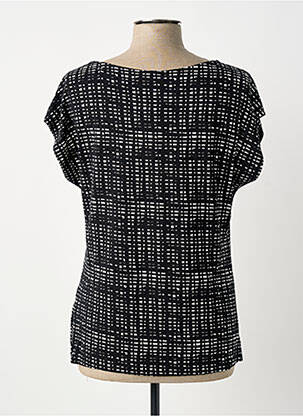Top țesătură jersey mâneci scurte negru SHEEGO femeie