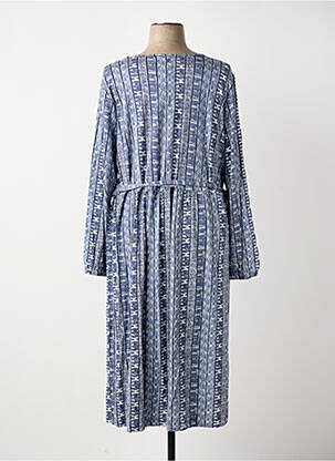 Rochie midi mâneci lungi mâneci lungi albastru SHEEGO femeie