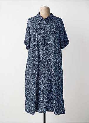 Rochie midi mâneci scurte mâneci scurte albastru SHEEGO femeie