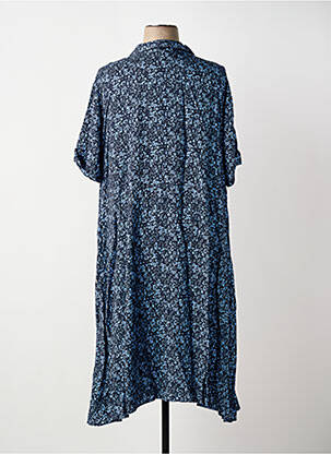 Rochie midi mâneci scurte mâneci scurte albastru SHEEGO femeie