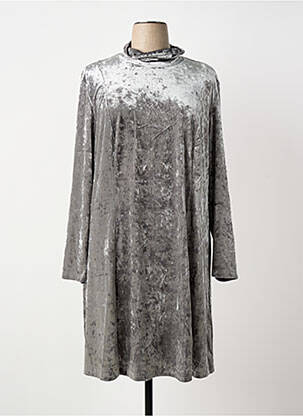 Rochie midi mâneci lungi mâneci lungi gri SHEEGO femeie