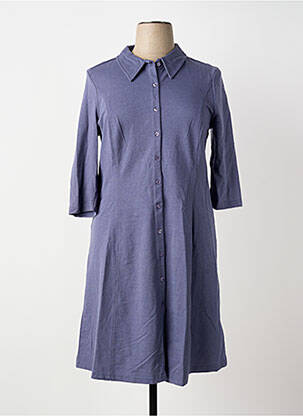 Rochie midi mâneci lungi mâneci lungi albastru SHEEGO femeie