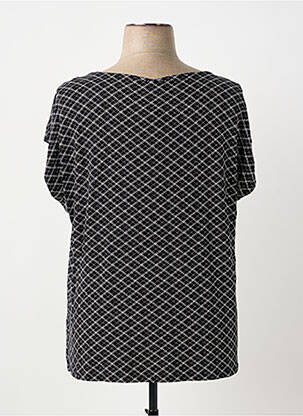 Top țesătură jersey mâneci scurte negru SHEEGO femeie