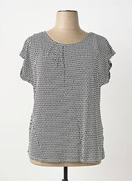 Top țesătură jersey mâneci scurte alb SHEEGO femme