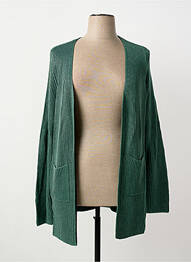 Vestă cu mâneci lungi elasticitate verde SHEEGO femme
