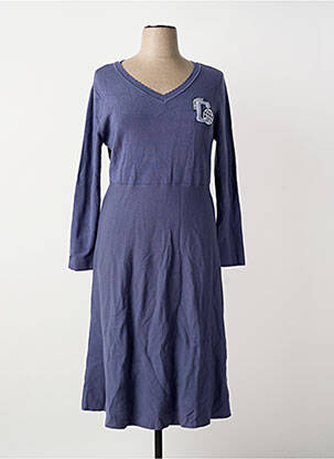 Rochie midi mâneci lungi mâneci lungi albastru SHEEGO femeie