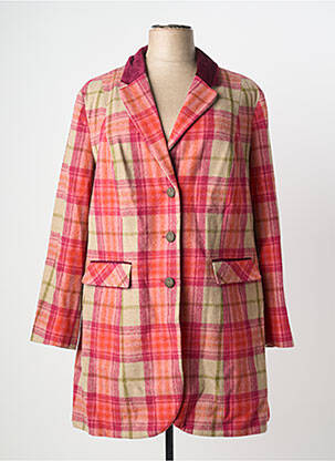 Palton lung roz SHEEGO femeie