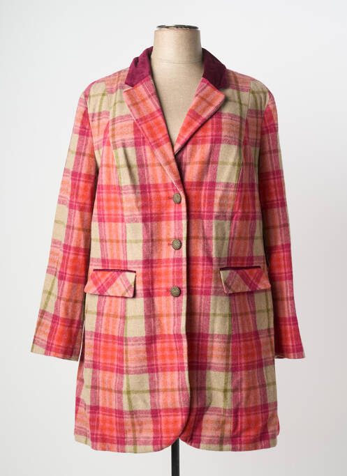 Palton lung roz SHEEGO femeie