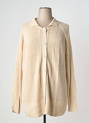 Vestă cu mâneci lungi bej SHEEGO femeie