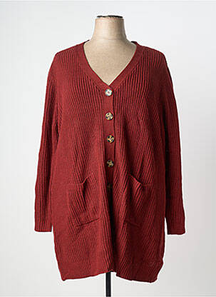 Vestă cu mâneci lungi roșu SHEEGO femeie