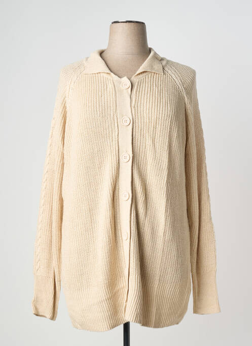 Vestă cu mâneci lungi bej SHEEGO femeie