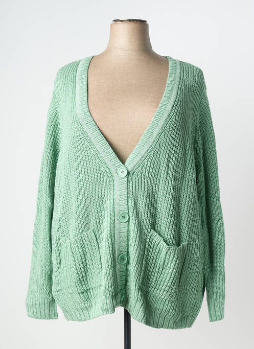 Vestă cu mâneci lungi verde SHEEGO femeie