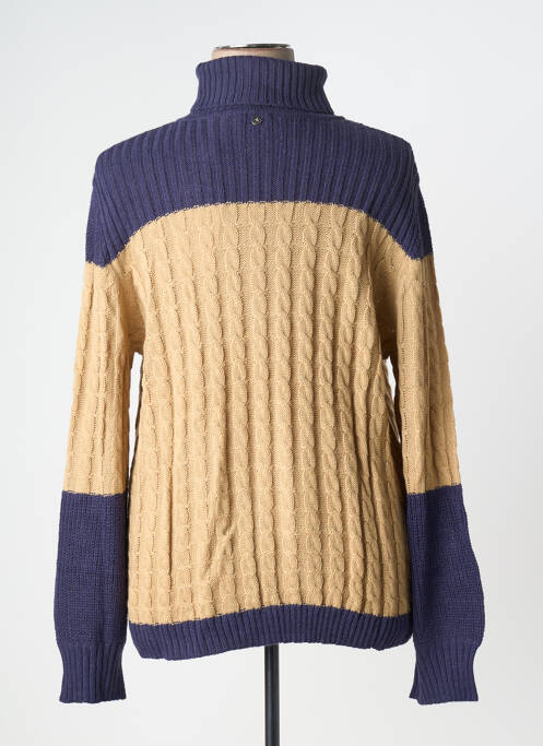 Pulover cu guler înalt albastru SHEEGO femeie