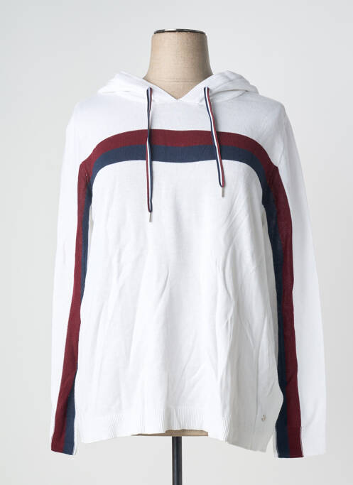 Hanorac cu glugă alb SHEEGO femeie