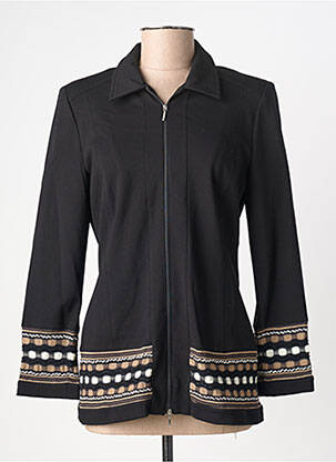 Jachete casual guler de bluză negru FRANCOISE F femeie