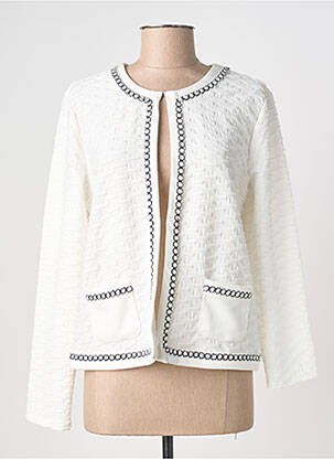 Jachete casual guler rotund alb BARBARA LEBEK femeie