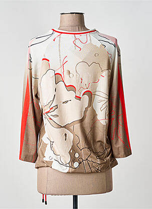 Tricou mâneci 3/4 mâneci 3/4 bej FRANK WALDER femeie