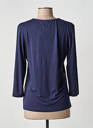 Tricou mâneci 3/4 mâneci 3/4 albastru BARBARA LEBEK femeie