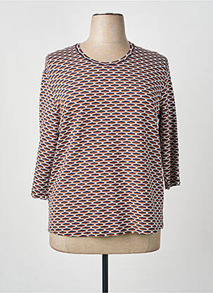 Tricou mâneci 3/4 mâneci 3/4 maro FRANK WALDER femeie