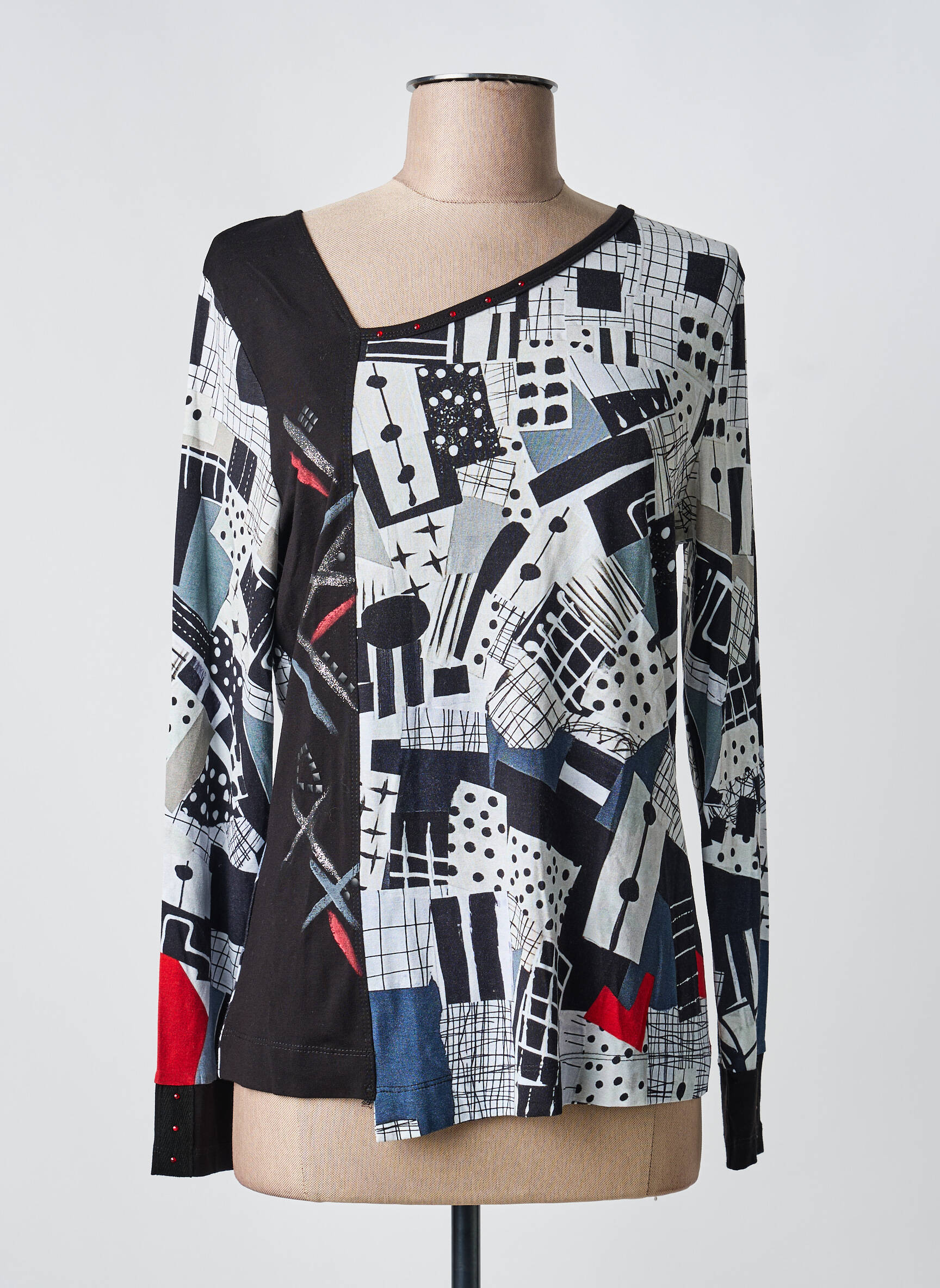 Tricou mâneci lungi mâneci lungi negru DOLCEZZA femeie