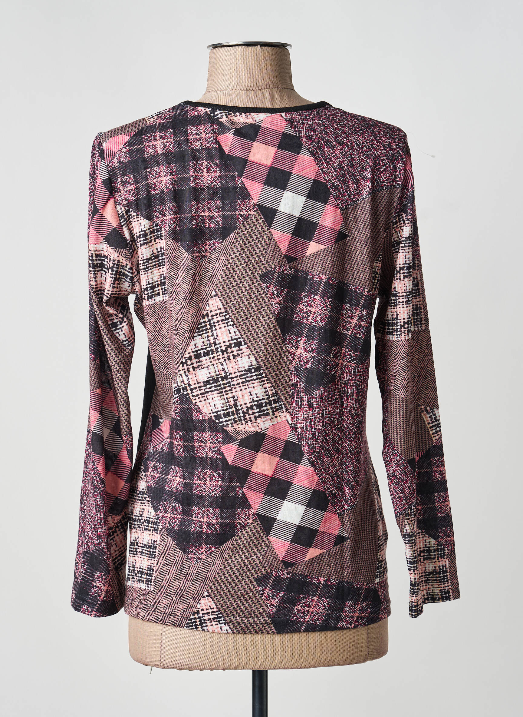 Tricou mâneci lungi mâneci lungi roz GUY DUBOUIS femeie