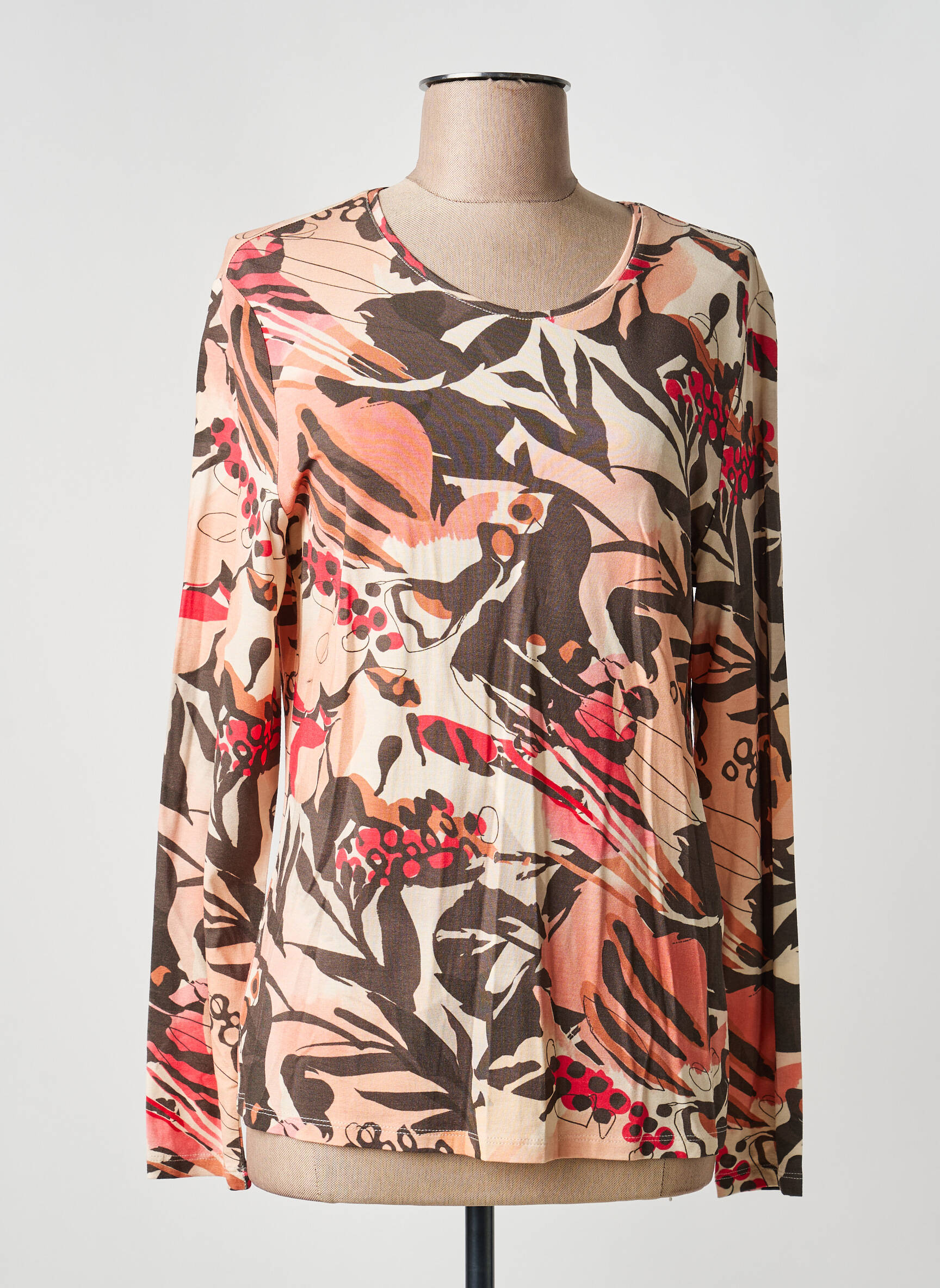 Tricou mâneci lungi mâneci lungi roz BARBARA LEBEK femeie