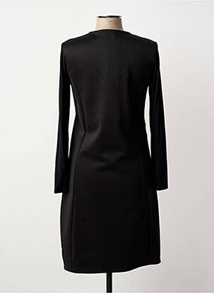 Rochie midi imprimeu fantezie mâneci lungi negru GUY DUBOUIS femeie