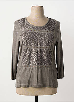 Tricou mâneci 3/4 mâneci 3/4 gri RABE femeie