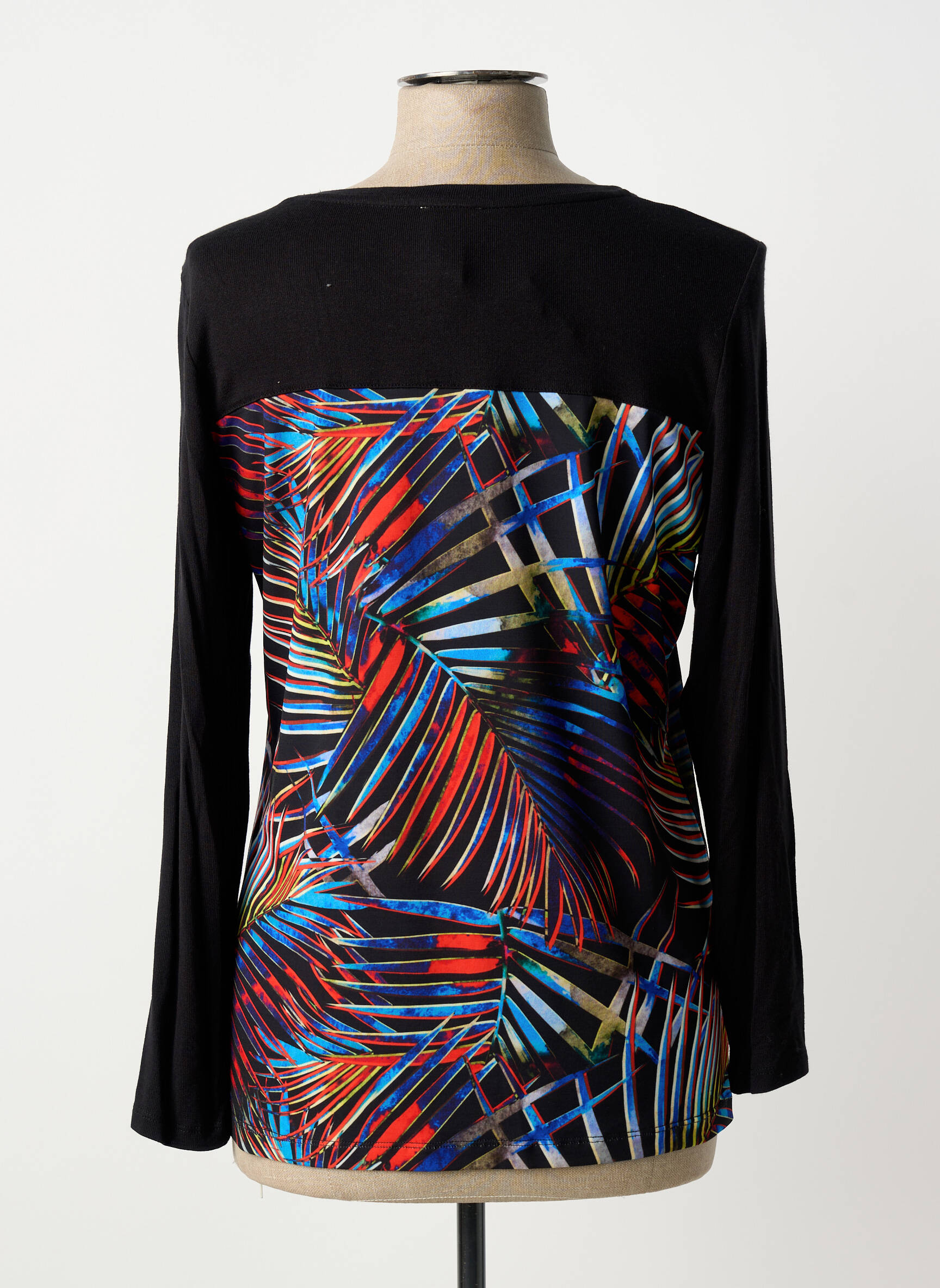 Tricou mâneci lungi mâneci lungi negru GUY DUBOUIS femeie