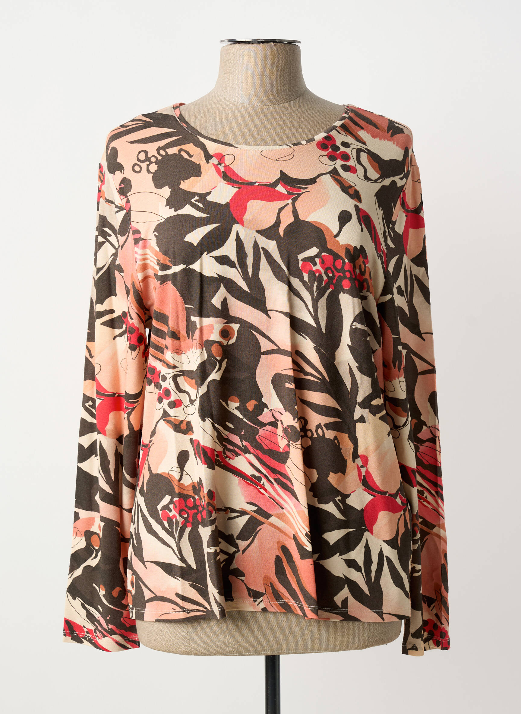 Tricou mâneci lungi mâneci lungi roz BARBARA LEBEK femeie