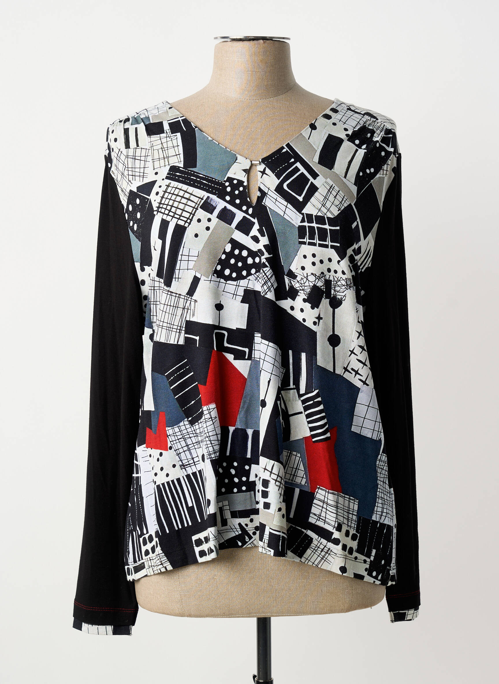 Tricou mâneci lungi mâneci lungi negru DOLCEZZA femeie