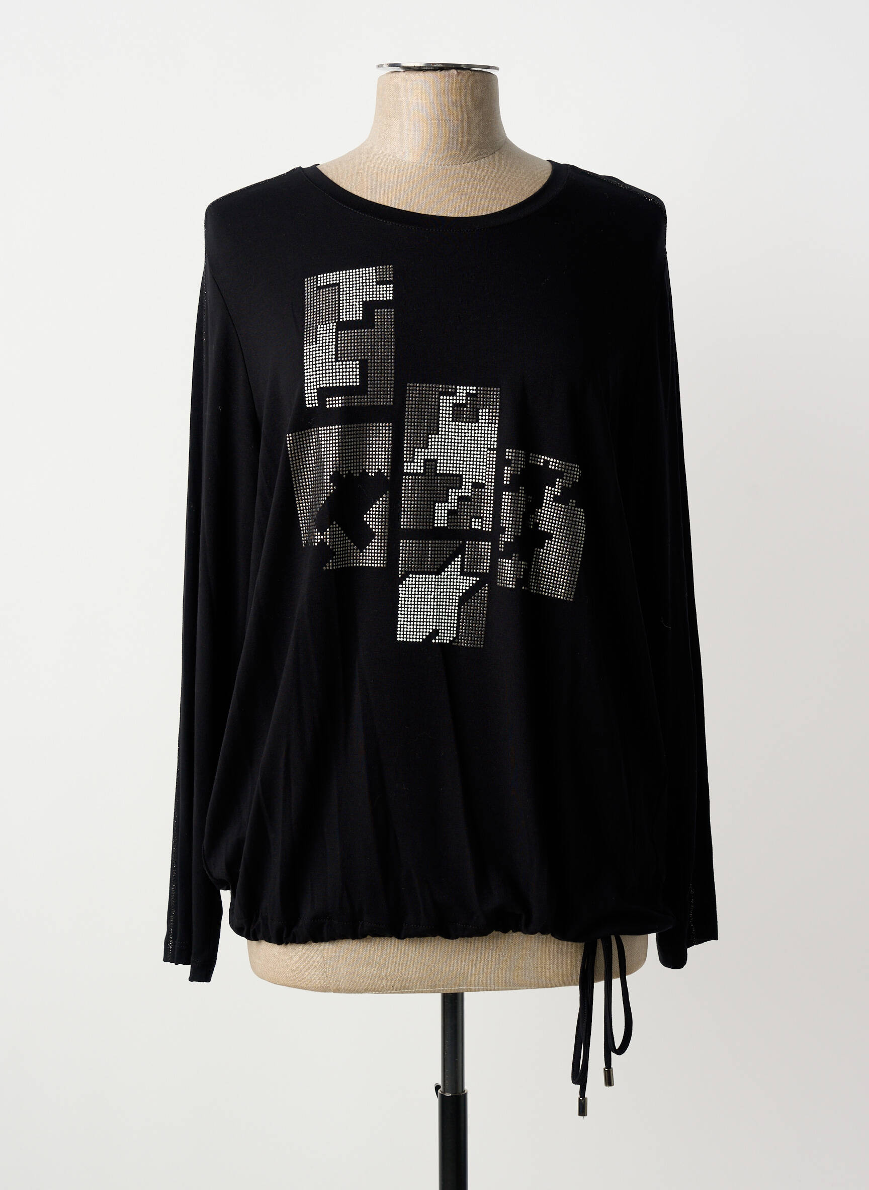 Tricou mâneci lungi mâneci lungi negru TUZZI femeie