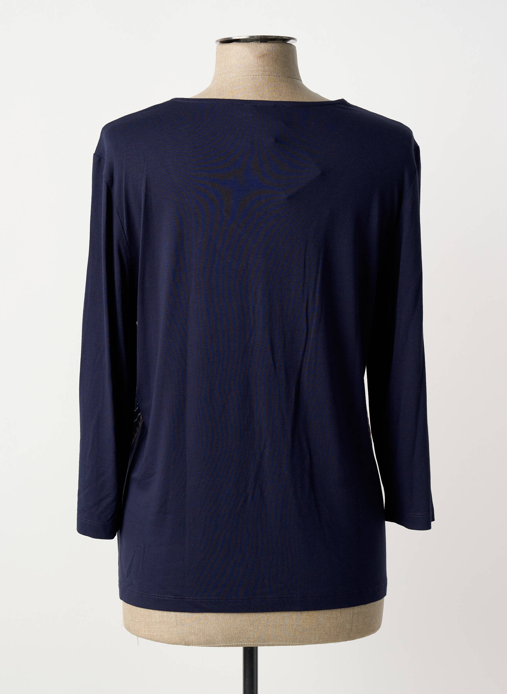 Tricou mâneci 3/4 mâneci 3/4 albastru BARBARA LEBEK femeie