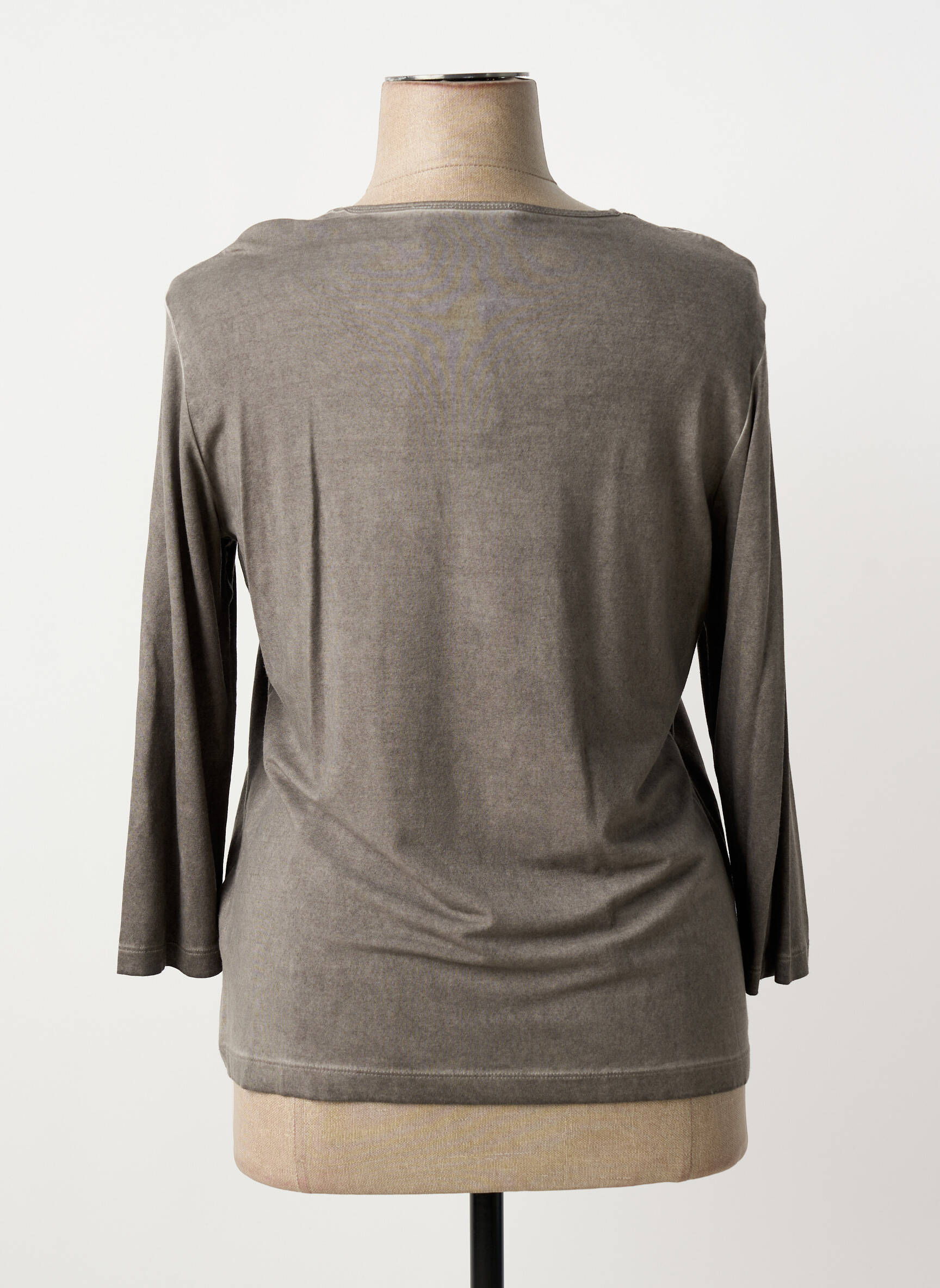 Tricou mâneci 3/4 mâneci 3/4 gri RABE femeie