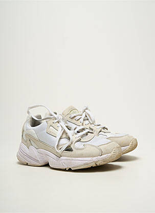 Adidași vârf rotund toc de 4 la 6 cm alb ADIDAS femeie