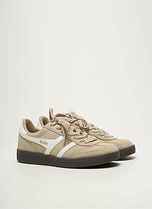 Adidași nubuc toc plat până la 3 cm bej GOLA femme