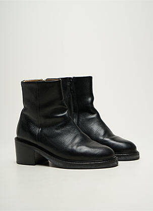 Botine/ghete material neted toc de 4 la 6 cm negru M.MOUSTACHE femeie