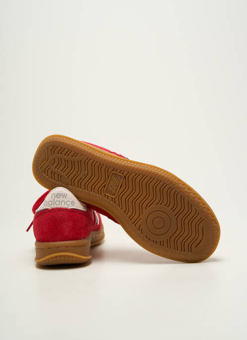 Adidași nubuc toc plat până la 3 cm roșu NEW BALANCE femme