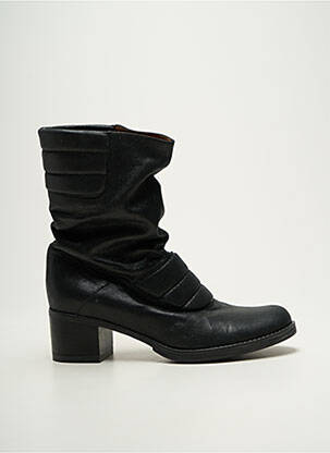 Botine/ghete material neted toc de 4 la 6 cm negru ESPACE femeie