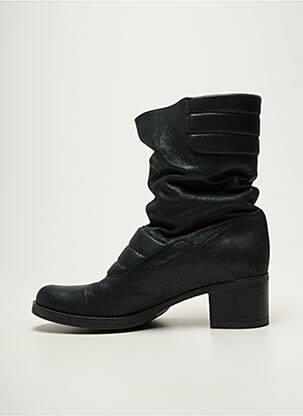 Botine/ghete material neted toc de 4 la 6 cm negru ESPACE femeie